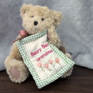 Boyds Bears "Grammykins" Tan and Pink Grandma Bear